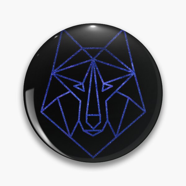 Artikelvorschau, Geometrische Wolf-blaue Galaxie entworfen und verkauft von MMwolfdogden.