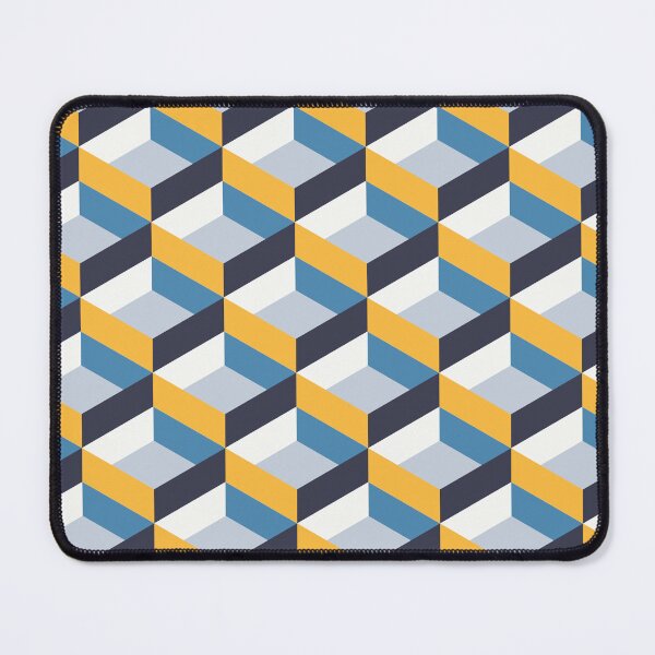 Item preview, Retro Geo - Navy & Yellow designed and sold by Blue-Banana.