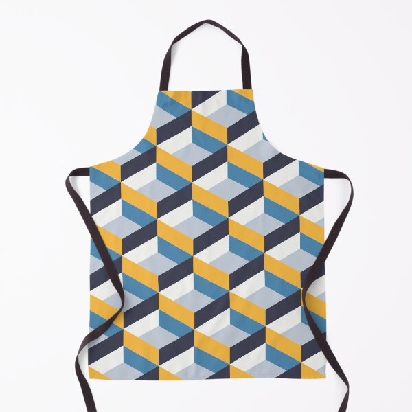 Artikelvorschau, Retro Geo - Navy & Gelb entworfen und verkauft von Blue-Banana.