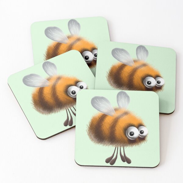 Item preview, Fluffy Bee Funny Cartoon Character  designed and sold by BluedarkArt.