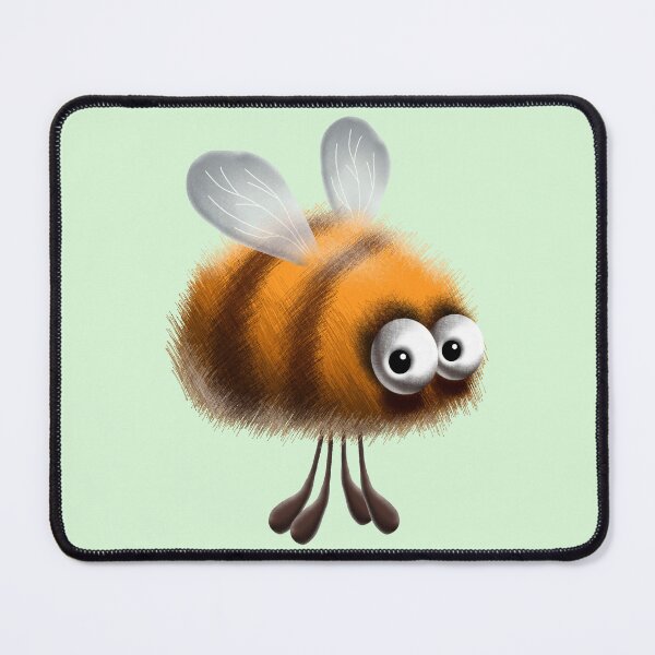 Item preview, Fluffy Bee Funny Cartoon Character  designed and sold by BluedarkArt.