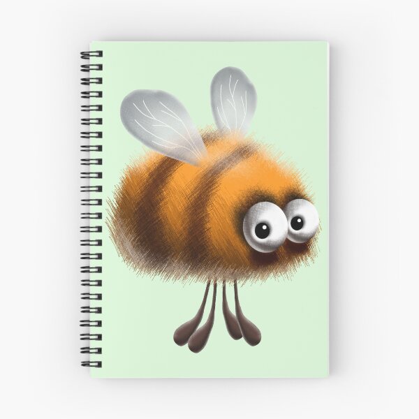 Item preview, Fluffy Bee Funny Cartoon Character  designed and sold by BluedarkArt.