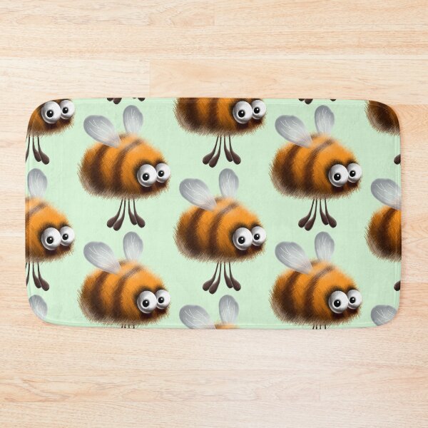 Item preview, Fluffy Bee Funny Cartoon Character  designed and sold by BluedarkArt.