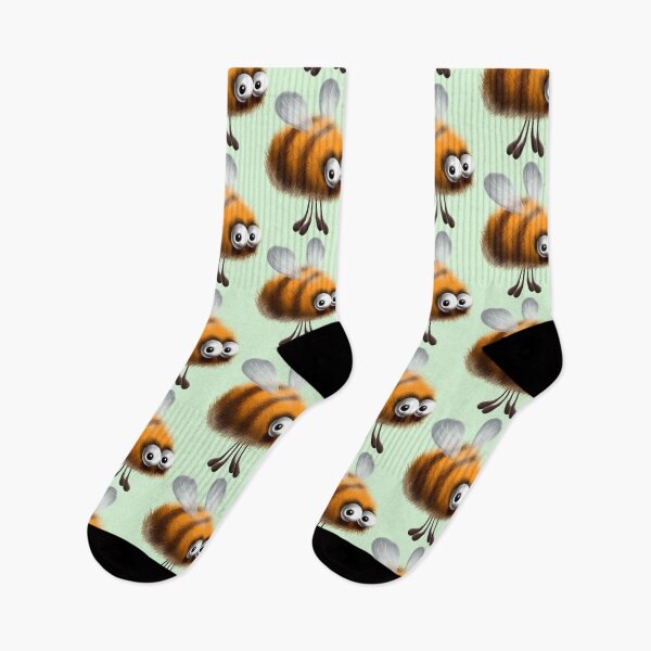 Item preview, Fluffy Bee Funny Cartoon Character  designed and sold by BluedarkArt.