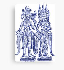 Apsara - Blue Canvas Print