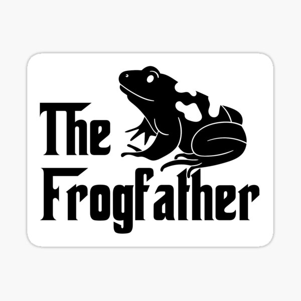 The Frogfather - Funny Frog Joke Pun Sticker