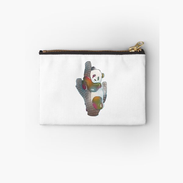 Item preview, Rainbow cute panda on cut branch of tree. designed and sold by Toto-Hello.