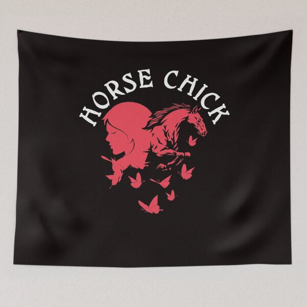 Item preview, Horse Girl Chick Horses Fan Equestrian Sport Dressage Saddle designed and sold by TomGiantDesigns.