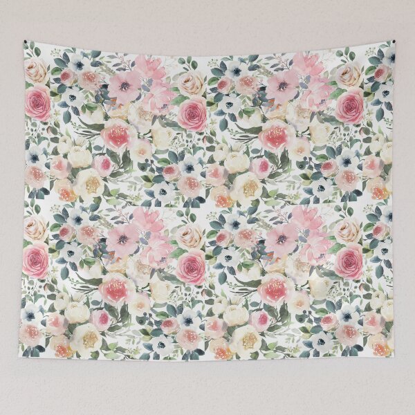 Item preview, Flores románticas de acuarela designed and sold by JLKim.