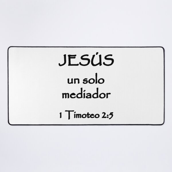 Item preview, 1 Timothy 2:5 Jesus Only Mediator Spanish Bible Verse designed and sold by NombresDeJesus.