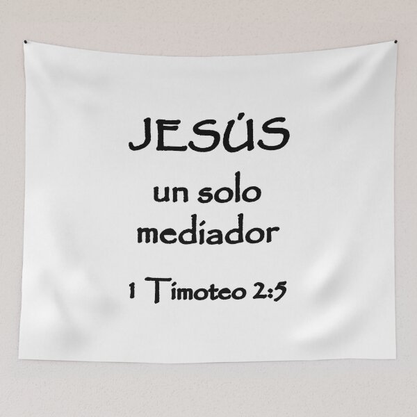 Item preview, 1 Timothy 2:5 Jesus Only Mediator Spanish Bible Verse designed and sold by NombresDeJesus.