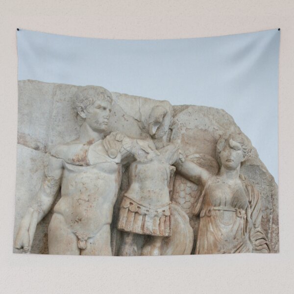 Item preview, Augustus and Victory Sebastion Relief Classical Art designed and sold by taiche.