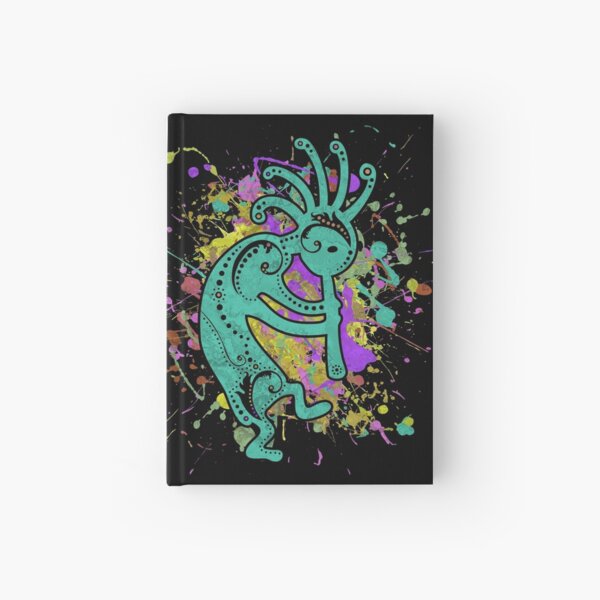 Indianer Kokopelli - Bunte Spritzer 2 Notizbuch