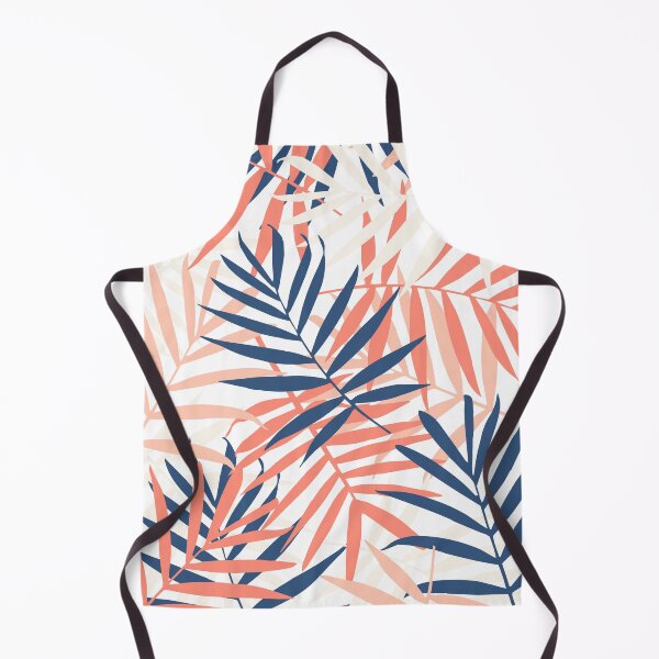 Item preview, Tropical Foliage Navy and Peach designed and sold by Blue-Banana.