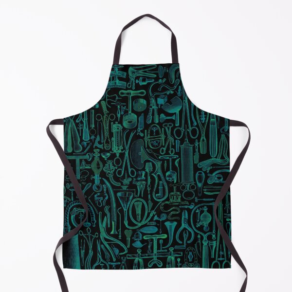 Item preview, Medical Condition Vintage Surgical Instruments Pattern GREEN designed and sold by GrandeDuc.