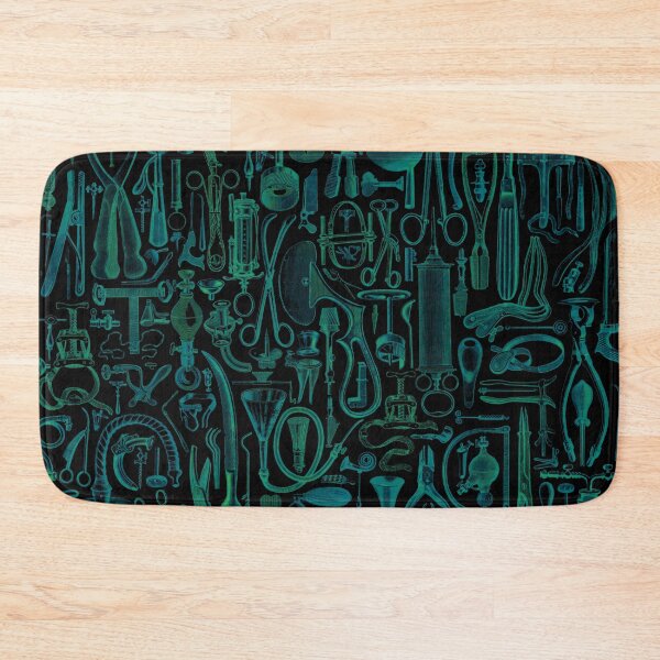 Item preview, Medical Condition Vintage Surgical Instruments Pattern GREEN designed and sold by GrandeDuc.