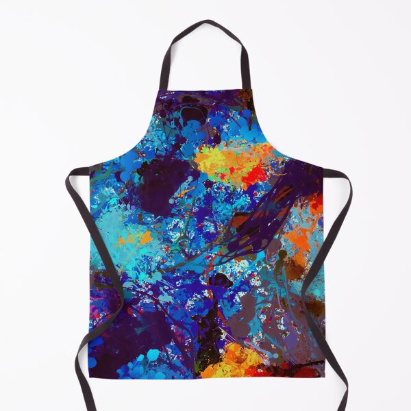 Item preview, Abstract Expressionist Splashes Blue Drip Painting Texture designed and sold by livianasgifts.