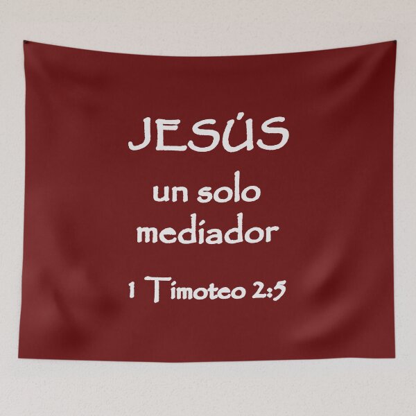 Item preview, 1 Timothy 2:5 Jesus Only Mediator Spanish Bible Verse designed and sold by NombresDeJesus.