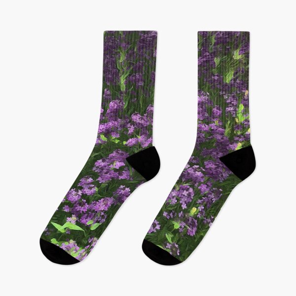 Item preview, Dark Illustration of Wild Prairie Lilacs  designed and sold by SunshineWalker.