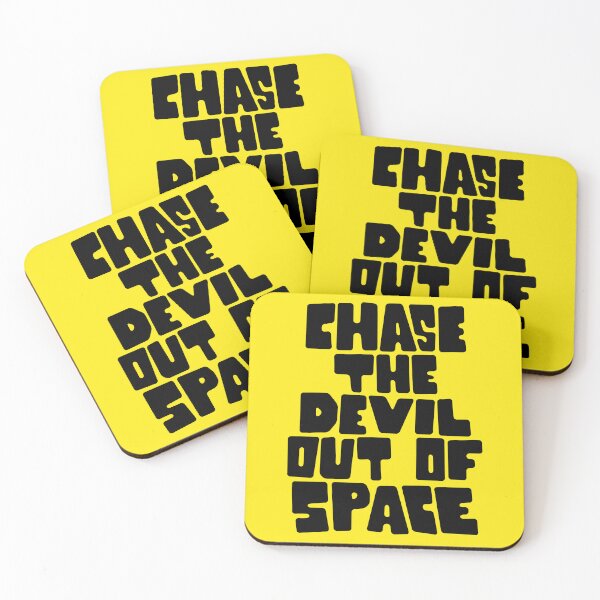 Item preview, Chase the devil out of space, dub reggae anthem, typography designed and sold by Boogosh.