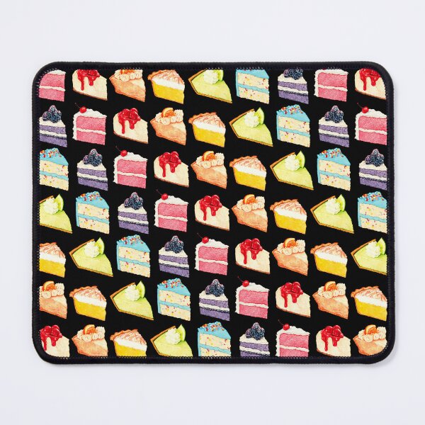 Item preview, Rainbow Cakes & Pies Pattern - Black designed and sold by Kelly  Gilleran.