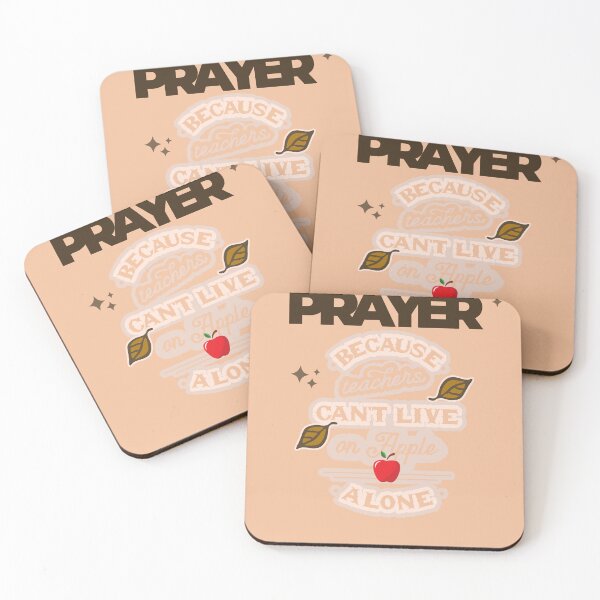 Item preview, Prayer, Because Teachers Can't Live on Apple Alone - Tan, Brown and Red designed and sold by TheReporter1.