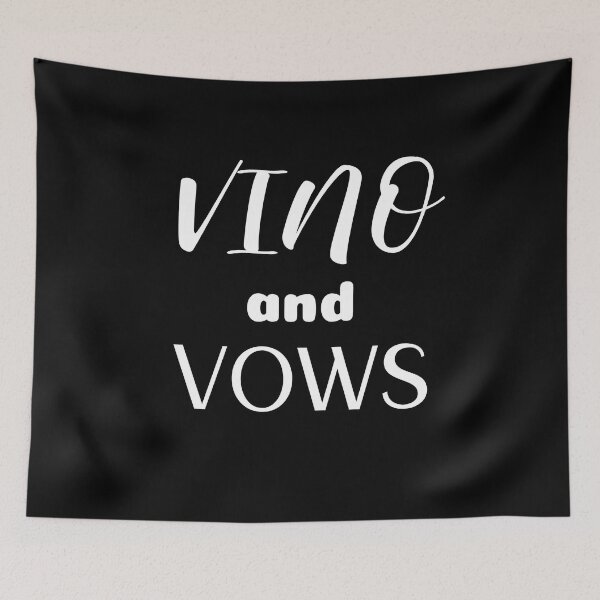 Item preview, Vino And Vows (white) designed and sold by Allyoudois.