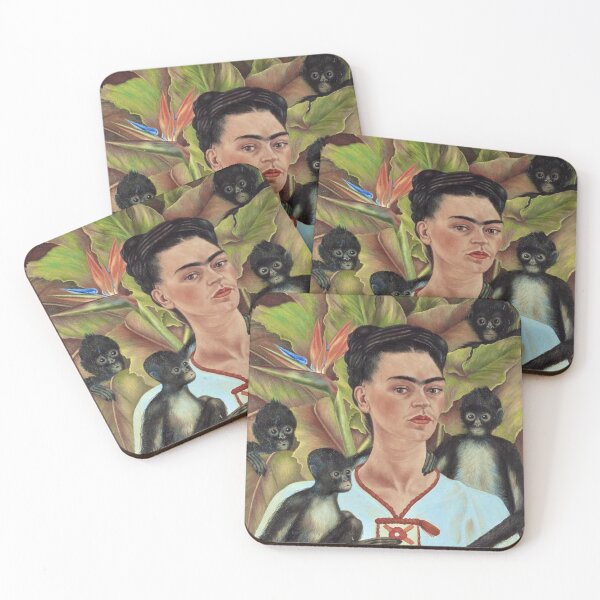 Item preview, Self Portrait with Monkeys by Frida Kahlo designed and sold by FridaBubble.