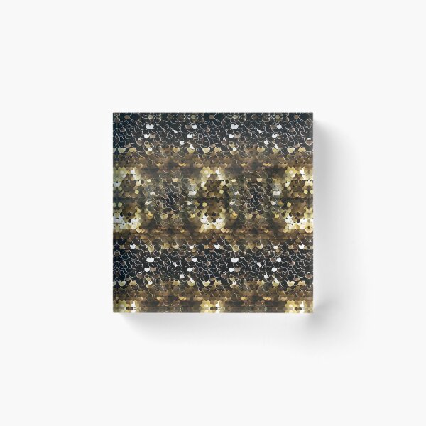 Item preview, Abstract background of gold sequins designed and sold by siwabudda.