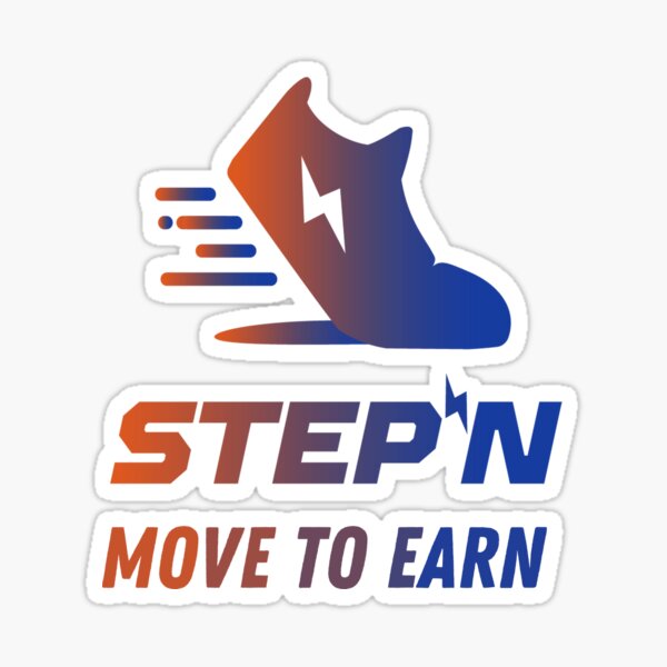 Aperçu de l'œuvre Logo STEPN - Bougez pour gagner | Tendance Crypto | Métaverse vert | Jeton Satoshi vert créée et vendue par EngineersArt.