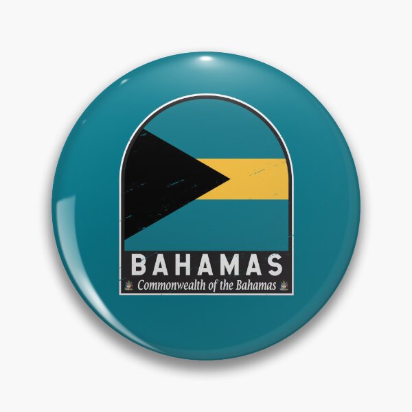 Item preview, The Bahamas Flag Emblem Distressed Vintage designed and sold by KrisSidDesigns.