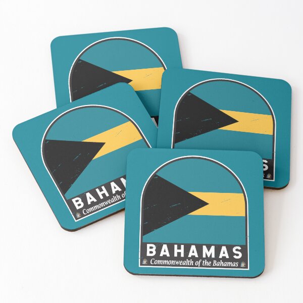 Item preview, The Bahamas Flag Emblem Distressed Vintage designed and sold by KrisSidDesigns.