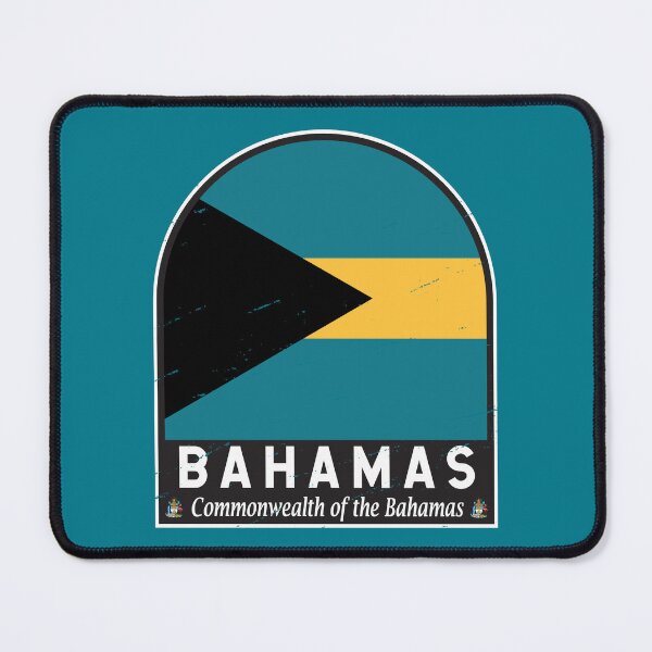 Item preview, The Bahamas Flag Emblem Distressed Vintage designed and sold by KrisSidDesigns.