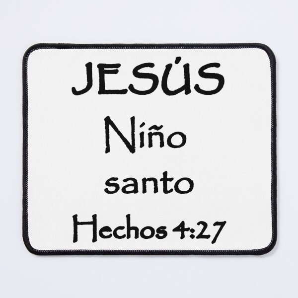 Item preview, Acts 4:27 Jesus Holy Child Spanish Bible Verse designed and sold by NombresDeJesus.