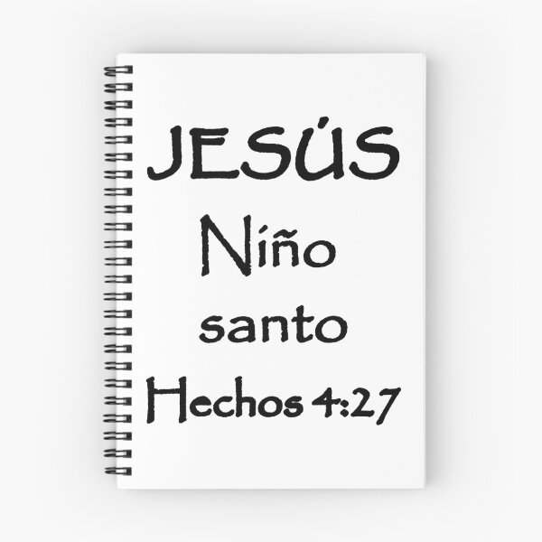 Item preview, Acts 4:27 Jesus Holy Child Spanish Bible Verse designed and sold by NombresDeJesus.