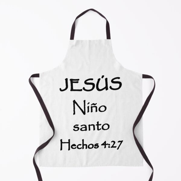 Item preview, Acts 4:27 Jesus Holy Child Spanish Bible Verse designed and sold by NombresDeJesus.