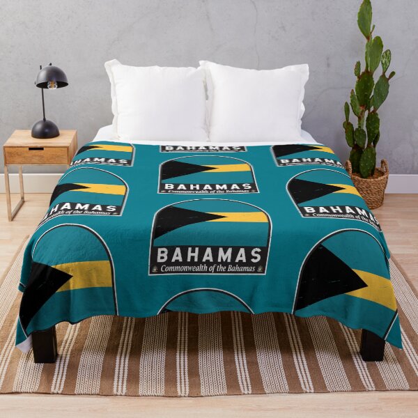 Item preview, The Bahamas Flag Emblem Distressed Vintage designed and sold by KrisSidDesigns.