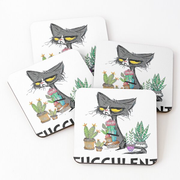 Item preview, What Fucculent Plant Women Cactus Cat Garden designed and sold by JohnRobertson47.