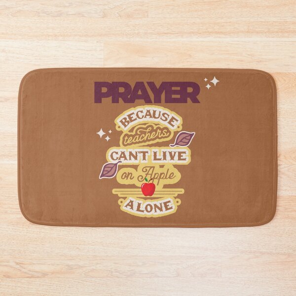Item preview, Prayer, Because Teachers Can't Live on Apple Alone - Brown and Purple designed and sold by TheReporter1.