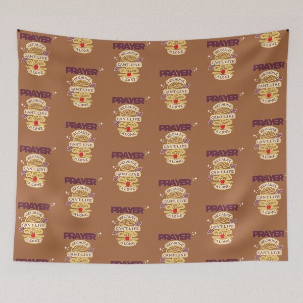Item preview, Prayer, Because Teachers Can't Live on Apple Alone - Brown and Purple designed and sold by TheReporter1.