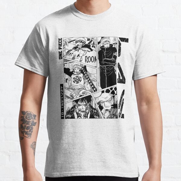 Trafalgar Law Manga Panel - Version noir et blanc T-shirt classique