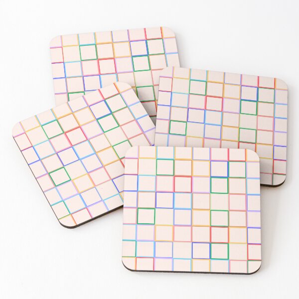 Item preview, 70s retro squared pattern  designed and sold by Thalia Roman.
