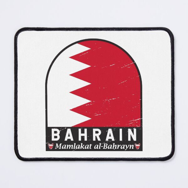 Item preview, Bahrain Flag Emblem Distressed Vintage designed and sold by KrisSidDesigns.