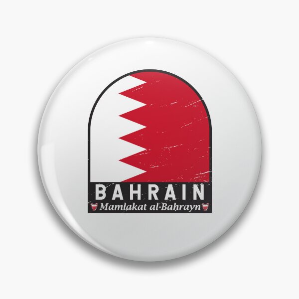 Item preview, Bahrain Flag Emblem Distressed Vintage designed and sold by KrisSidDesigns.