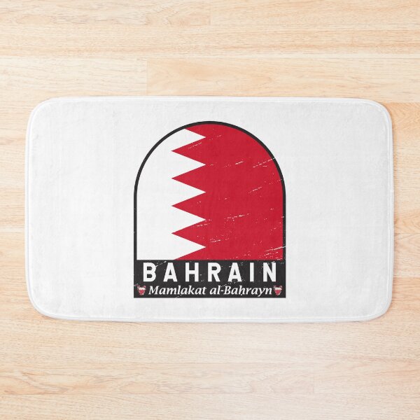 Item preview, Bahrain Flag Emblem Distressed Vintage designed and sold by KrisSidDesigns.