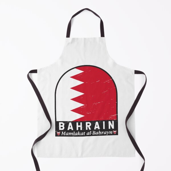 Item preview, Bahrain Flag Emblem Distressed Vintage designed and sold by KrisSidDesigns.