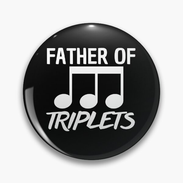 Item preview, Father of Triplets Funny Music (Black) designed and sold by Printshac.