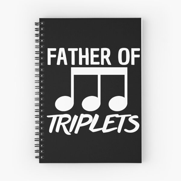 Item preview, Father of Triplets Funny Music (Black) designed and sold by Printshac.