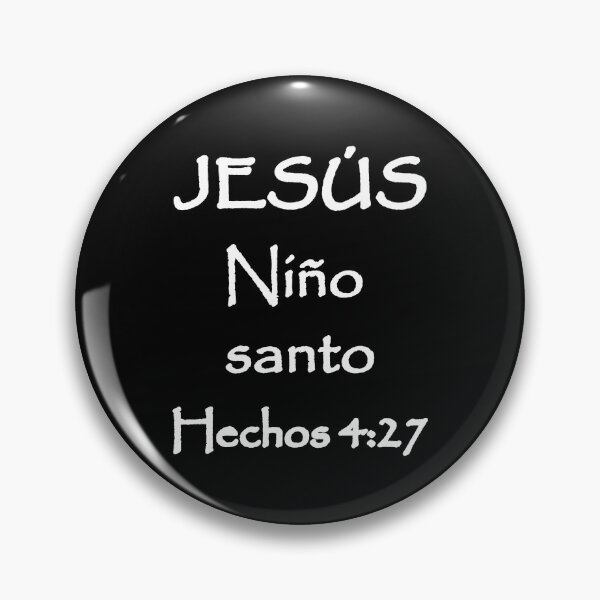 Item preview, Acts 4:27 Jesus Holy Child Spanish Bible Verse designed and sold by NombresDeJesus.