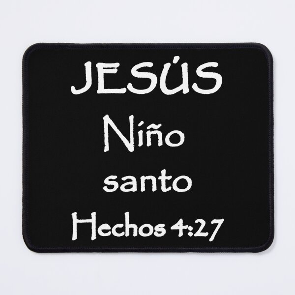 Item preview, Acts 4:27 Jesus Holy Child Spanish Bible Verse designed and sold by NombresDeJesus.